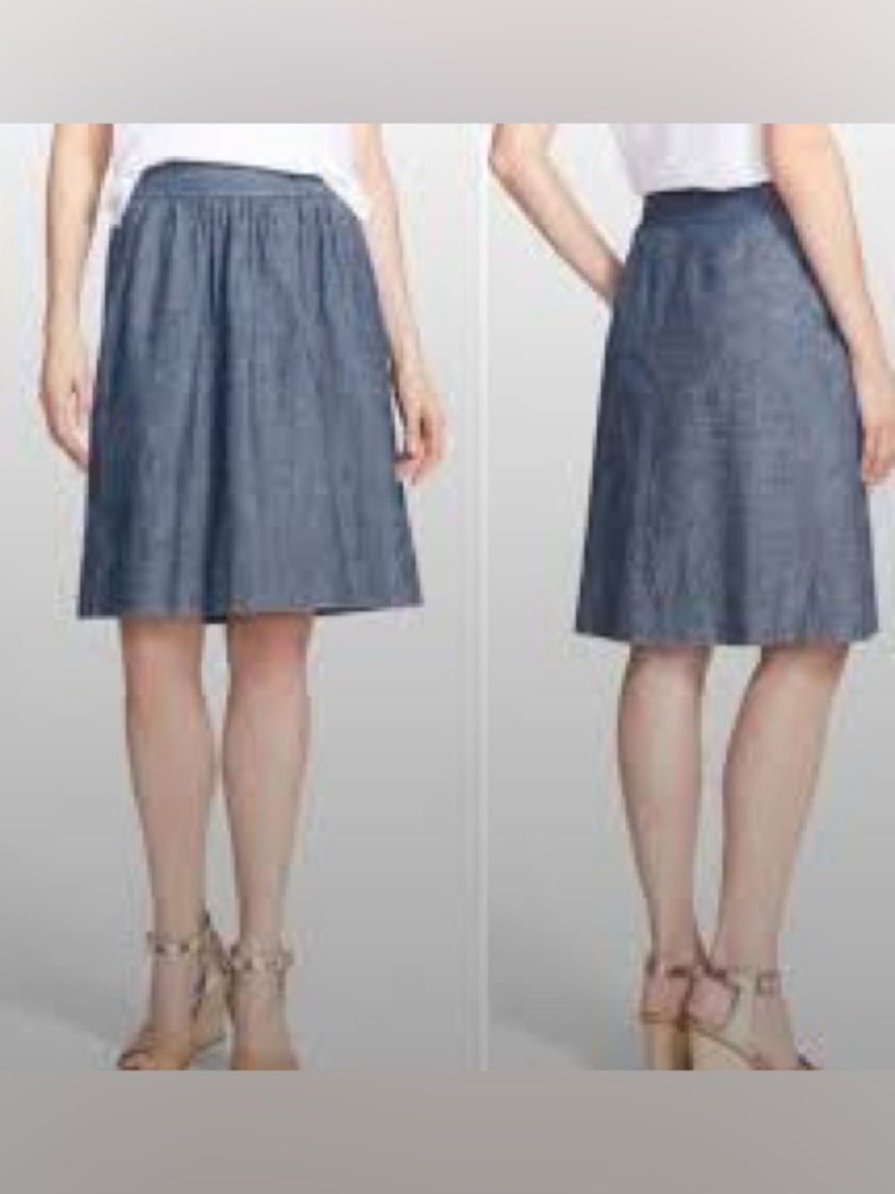 Eileen Fisher Hemp Cotton Skirt Sz Medium